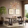 RUNNUP Adjustable Industrial 20" Wide Vintage Gorgrous Splendid Chandelier 21 Lights Open Bulb Style with Radial Fixture Arm in Copper Ceiling Light Pendant Light view 4
