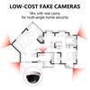 WALI CCTV Dome Fake Camera with Flashing Red Light, 2 Pack, White (SDW-2) view 4