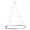 20-Inch Ceiling Draping Hoop Kit  Silver Metal Frame Hardware for 4 Hanging Panels Wedding Party Reception Decorations view 1