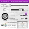 InstallerParts (5 Pack Ethernet Cable CAT6 Cable UTP Non-Booted 100 FT - Yellow - Professional Series - 10Gigabit/Sec Network/High Speed Internet Cable, 550MHZ view 2