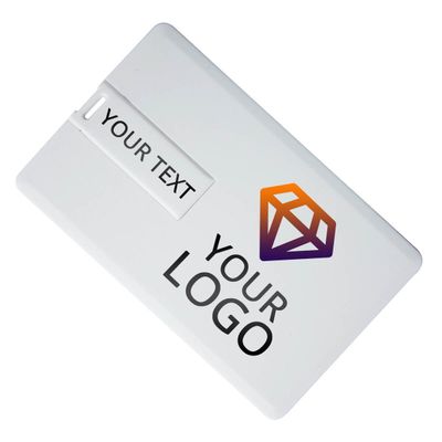 Custom Printed Business Card USB Flash Drive 100 PCs (2GB)