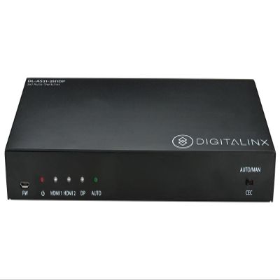 DigitaLinx DL-AS31-2H1DP, 3x1 Auto-Switcher with 2 HDMI and 1 DisplayPort Input