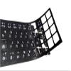 4PCS Self-Adhesive Waterproof Replacement Computer Laptop Keyboard Stickers White Lettering with Non Transparent Black Background (Spanish Keyboard Stickers) view 4