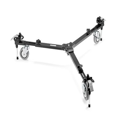 Manfrotto VR Tripod Dolly Adjustable MDOLLYVR, Black, Grey, MDOLLYVR (MDOLLYVR, Black, Grey, Aluminium, 10 kg, 3.15 kg)