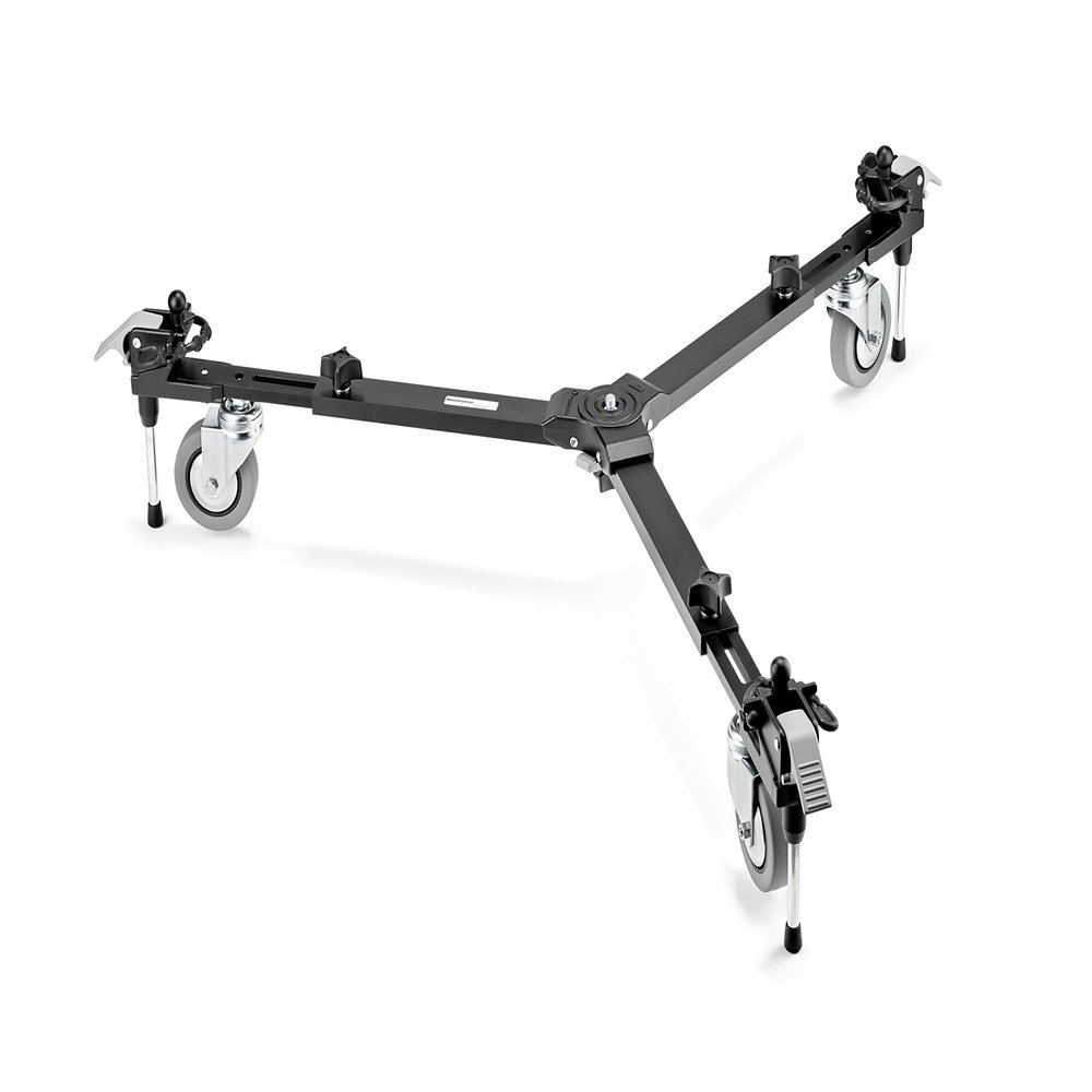 Manfrotto VR Tripod Dolly Adjustable MDOLLYVR, Black, Grey, MDOLLYVR (MDOLLYVR, Black, Grey, Aluminium, 10 kg, 3.15 kg)