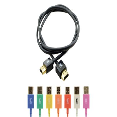Kramer C-HM/HM/PICO/YL-3, 3 Foot Ultra Slim High Speed HDMI Cable Yellow