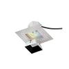 WAC Lighting R3ASDL-F840-BK Aether Square Invisible Trim with LED Light Engine Flood 40 Beam 4000K Cool White, Black view 4