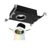 WAC Lighting R3ARWT-A830-BKWT Aether Round Wall Wash Trim with LED Light Engine Flood 50 Beam 3000K Soft White, Black White view 3