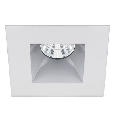 WAC Lighting R3BSD-N930-HZWT Oculux 3.5" LED Square Open Reflector Narrow 3000K Trim Engine, Haze White