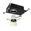 WAC Lighting R3ARDT-F927-BKWT Aether Round Trim with LED Light Engine Flood 40 Beam 2700K Warm White 90CRI, Black White view 4