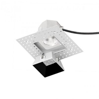 WAC Lighting R3ASDL-F835-BK Aether Square Invisible Trim with LED Light Engine Flood 40 Beam 3500K White, Black