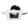 WAC Lighting R3ASWT-A835-BKWT Aether Square Wall Wash Trim with LED Light Engine Flood 50 Beam 3500K White, Black White view 4