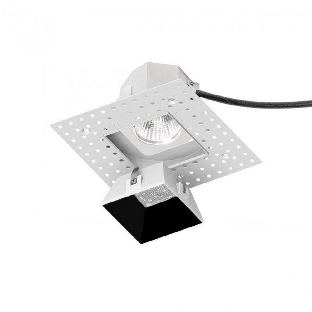 WAC Lighting R3ASDL-N840-BK Aether Square Invisible Trim with LED Light Engine Narrow 25 Beam 4000K Cool White, Black
