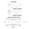 WAC Lighting R2BSD-F927-HZWT Oculux 2" LED Square Flood 2700K Trim with Light Engine and New Construction or Remodel Housing, 50 Beam, Haze/White view 3