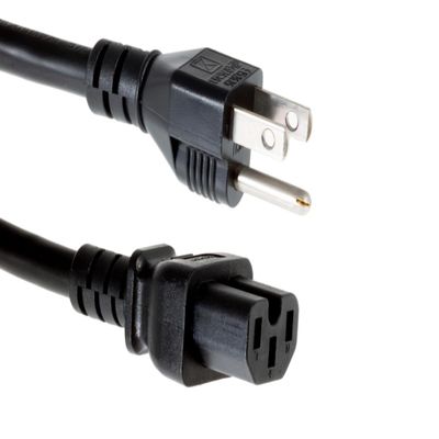 CablesAndKits Heavy Duty AC Power Cord, (Compatible with Cisco P/N CAB-C15-AC), 15A/125V, 14 AWG, 5-15P to C15, (NEMA 5-15P to IEC-60320-C15) 10 ft