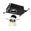 WAC Lighting R3ARWT-A927-BKWT Aether Round Wall Wash Trim with LED Light Engine Flood 50 Beam 2700K Warm White 90CRI, Black White view 4
