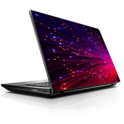 15 15.6 inch Laptop Notebook Skin Vinyl Sticker Cover Decal Fits 13.3" 14" 15.6" 16" HP Lenovo Apple Mac Dell Compaq Asus Acer Fiber Optics Red Needles Space