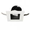 WAC Lighting R3ASWT-A830-BKWT Aether Square Wall Wash Trim with LED Light Engine Flood 50 Beam 3000K Soft White, Black White view 1