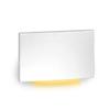 WAC Landscape Lighting, LEDme 120V LED Horizontal Scoop Indoor and Outdoor Step and Wall Light Amber 1800K LED in White view 1