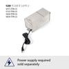 WAC Landscape Lighting, LEDme 120V LED Horizontal Scoop Indoor and Outdoor Step and Wall Light Amber 1800K LED in White view 4