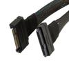 JSER U.2 U2 SFF-8639 NVME PCIe SSD Cable Male to Female Extension 50cm 68pin view 1