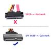 JSER U.2 U2 SFF-8639 NVME PCIe SSD Cable Male to Female Extension 50cm 68pin view 3