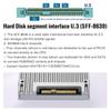 JSER U.2 U2 SFF-8639 NVME PCIe SSD Cable Male to Female Extension 50cm 68pin view 4