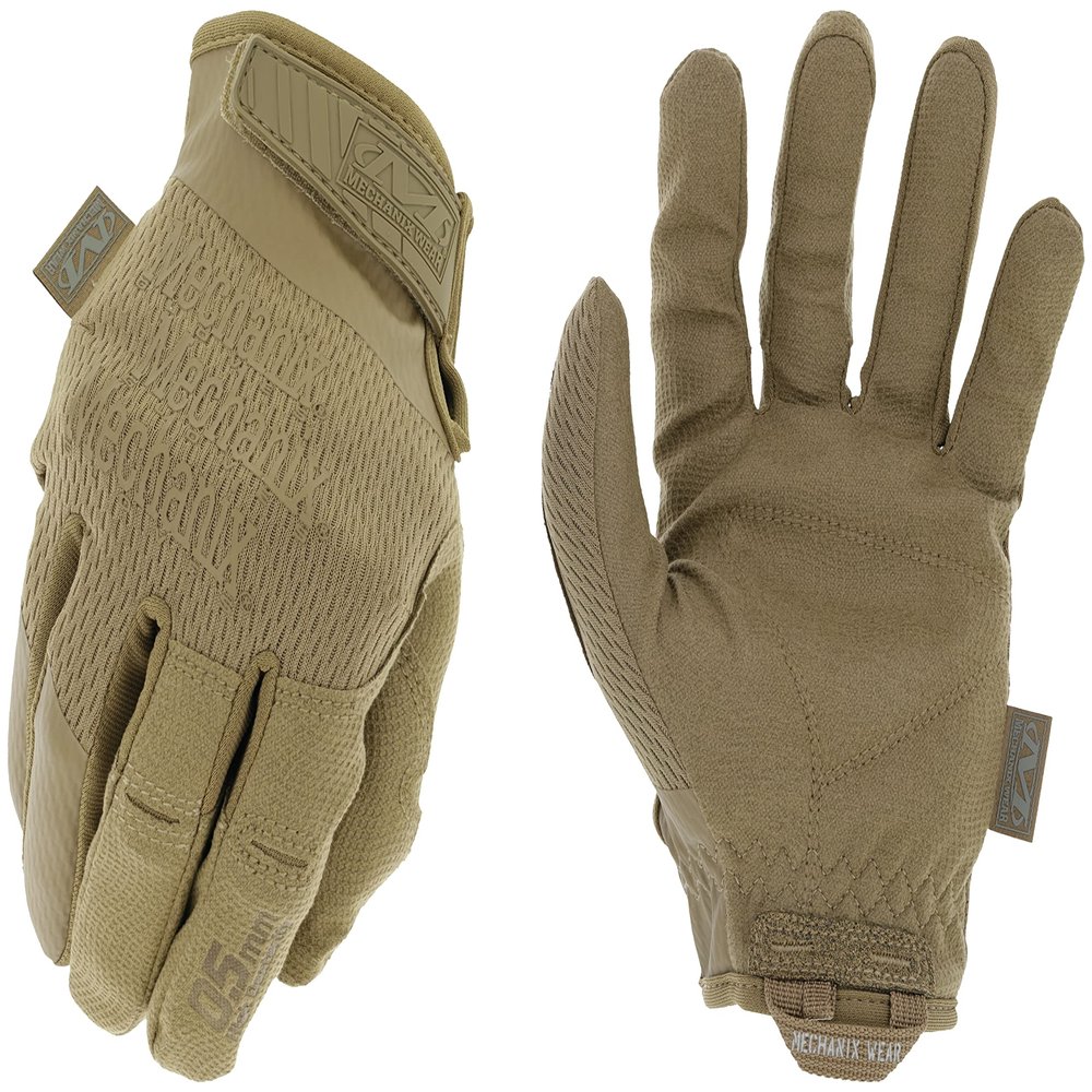Mechanix Wear: Tactical Specialty 0.5mm High-Dexterity Work Gloves with Secure Fit and Precision Feel, Tactical Gloves for Airsoft, Paintball, Utility Use, Gloves for Men (Brown, Large)