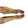 Arm Chaps Leather Protective Sleeves Arm Guard - Prevent Cuts, Scratches & Bruises - Genuine Cowhide - Ideal for Gardening & Construction - Left & Right Form-Fitting. Tan (1 Pair/Large). view 1