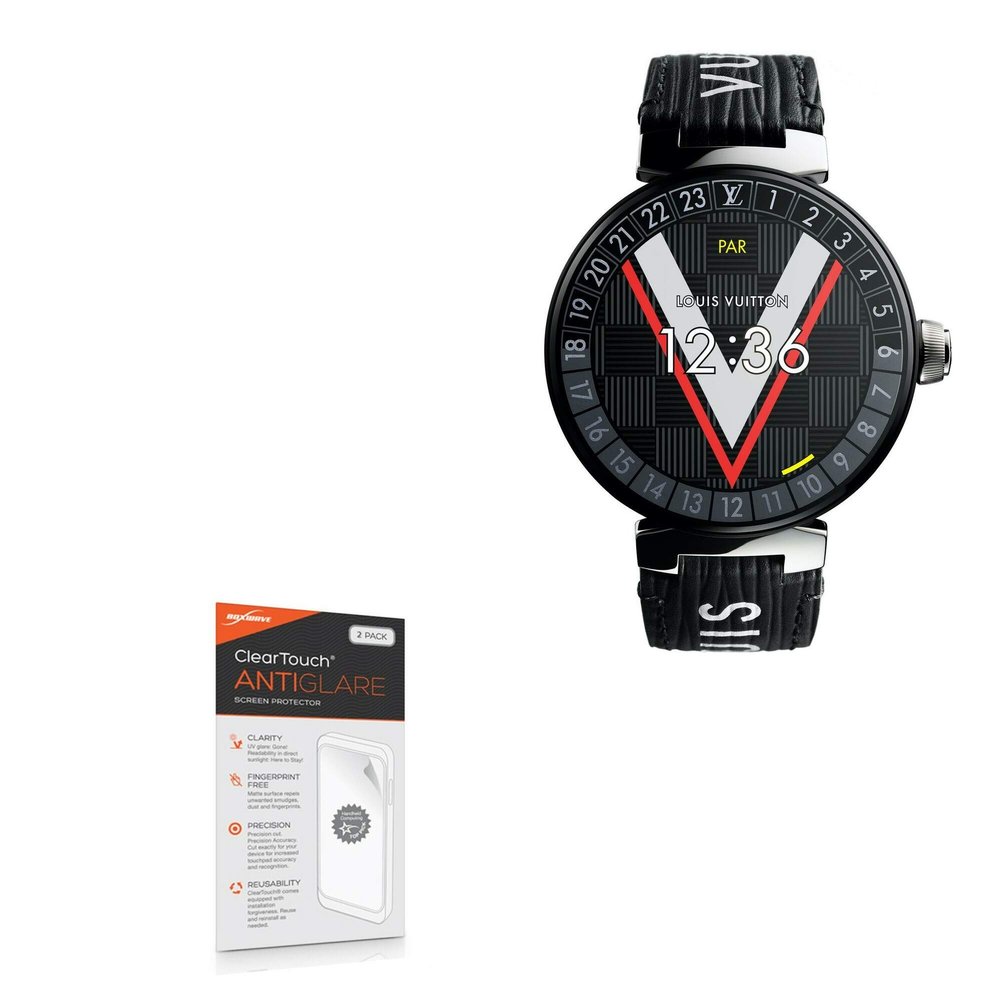 BoxWave Screen Protector Compatible with Louis Vuitton Tambour Horizon - ClearTouch Anti-Glare (2-Pack), Anti-Fingerprint Matte Film Skin
