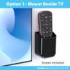 TotalMount Universal Remote Control Holders (2 Pack)  Attach to Wall or Back of TV  Compatible with All TV Remotes (Premium Black, Medium) view 3
