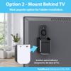 TotalMount Universal Remote Control Holders (2 Pack)  Attach to Wall or Back of TV  Compatible with All TV Remotes (Premium Black, Medium) view 4