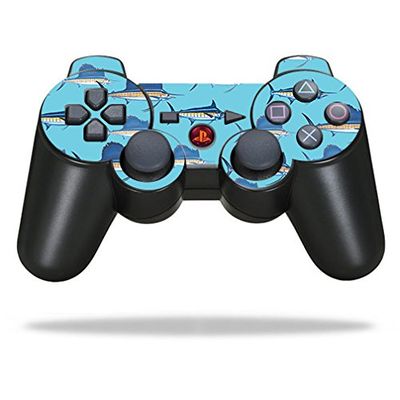 MightySkins Skin Compatible with Sony Playstation 3 PS3 Controller Billfish Stripes | Protective, Durable, and Unique Vinyl wrap Cover | Easy to Apply, Remove, and Change Styles | Made in The USA