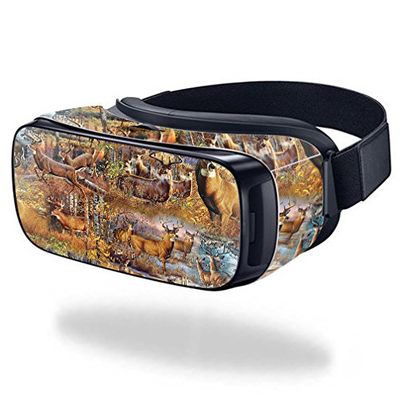 MightySkins Skin Compatible with Samsung Gear VR Deer Pattern | Protective, Durable, and Unique Vinyl Decal wrap Cover | Easy to Apply, Remove, and Change Styles | Made in The USA
