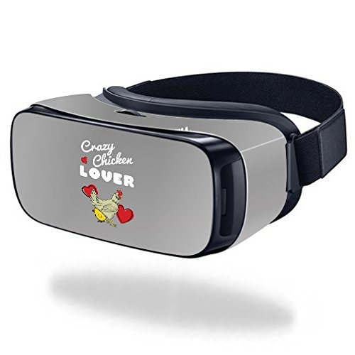 MightySkins Skin Compatible with Samsung Gear VR  Crazy Chicken Lover | Protective, Durable, and Unique Vinyl Decal wrap Cover | Easy to Apply, Remove, and Change Styles | Made in The USA