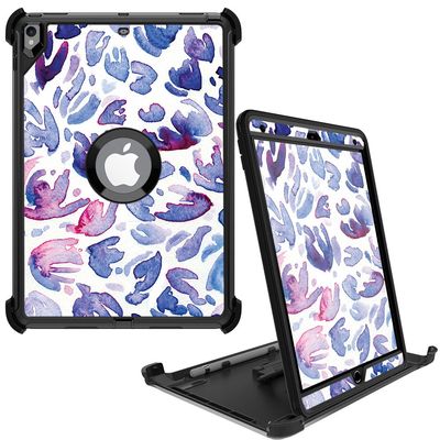 MightySkins Skin Compatible with OtterBox Defender Apple iPad Pro 10.5"(2017) - Blue Petals | Protective, Durable, and Unique Vinyl wrap Cover | Easy to Apply, Remove | Made in The USA