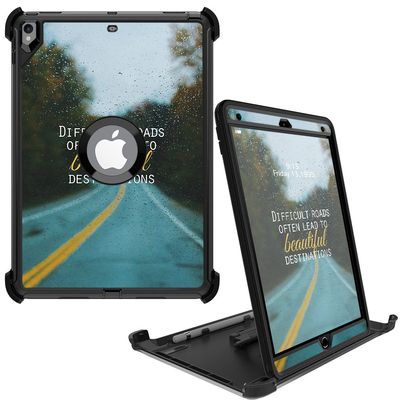 MightySkins Skin Compatible with OtterBox Defender Apple iPad Pro 10.5"(2017) - Difficult Roads | Protective, Durable, and Unique Vinyl Decal wrap Cover | Easy to Apply, Remove | Made in The USA