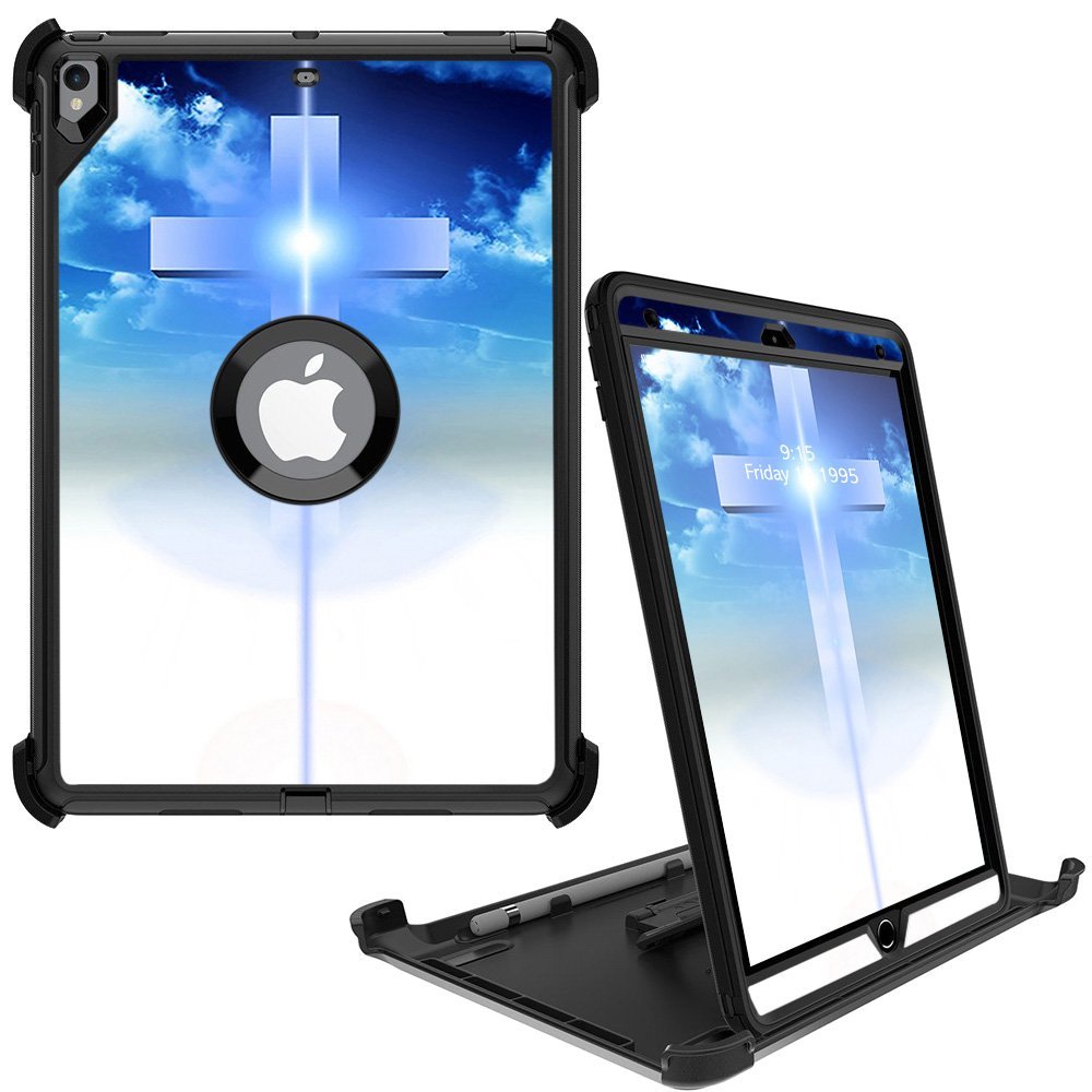 MightySkins Skin Compatible with OtterBox Defender Apple iPad Pro 10.5"(2017) - Cross | Protective, Durable, and Unique Vinyl wrap Cover | Easy to Apply, Remove, and Change Styles | Made in The USA