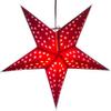 Solid Pink Paper Star Lantern with 12 Foot Power Cord Included view 2