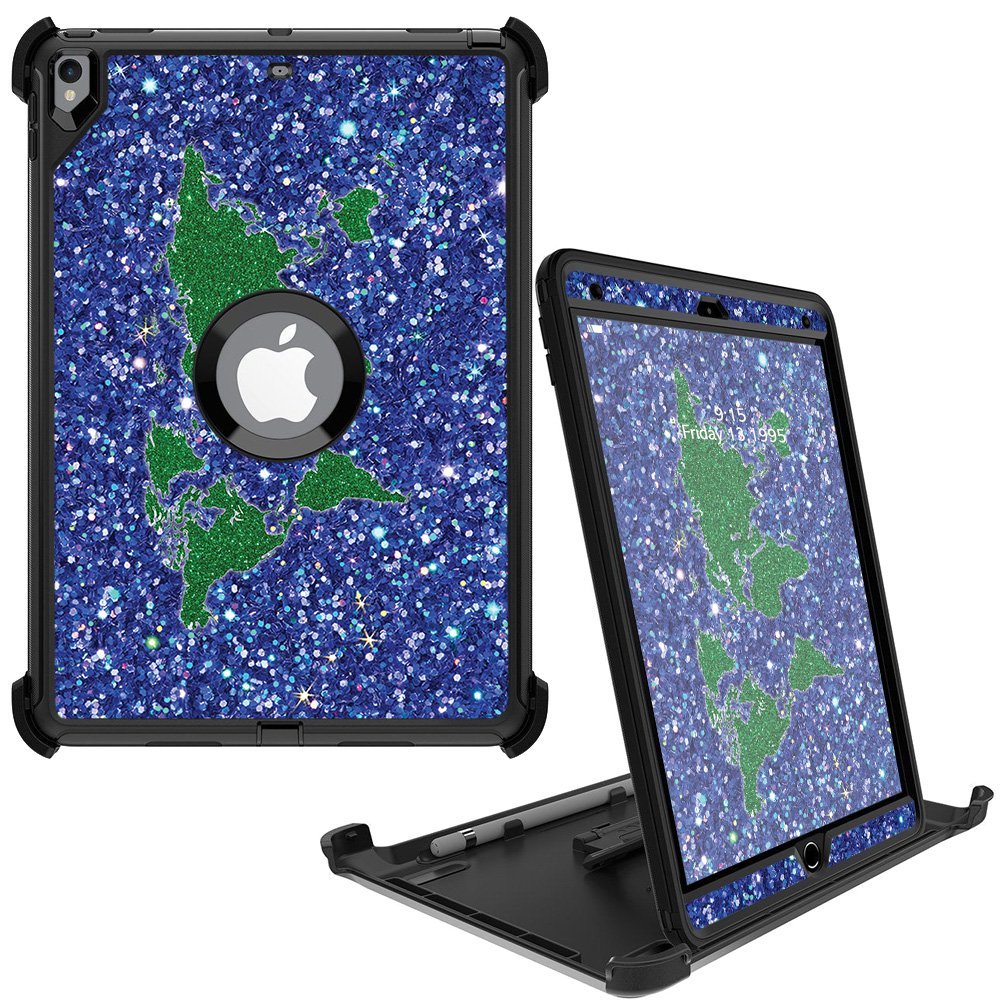 MightySkins Skin Compatible with OtterBox Defender Apple iPad Pro 10.5"(2017) - Bling World | Protective, Durable, and Unique Vinyl wrap Cover | Easy to Apply, Remove | Made in The USA