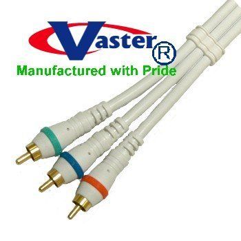 5 PCS/Pack - Component Cable, 3 in 1 RCA Component Video Cable 6 Ft - 20576