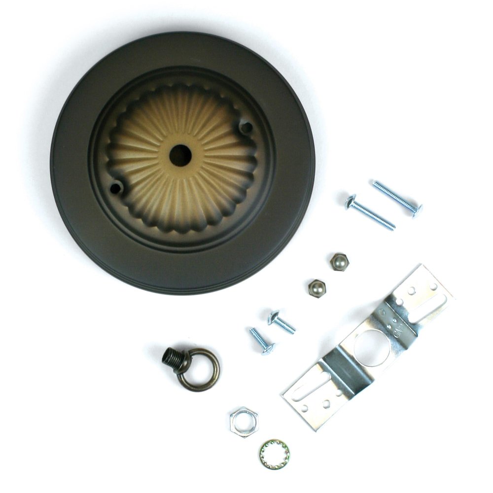 Jandorf 60213 5" Long Canopy Kit with 7/16" Center Hole, Oil Rubbed Bronze