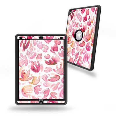 MightySkins Skin Compatible with OtterBox Defender Apple iPad Pro 12.9"(2017) - Pink Petals | Protective, Durable, and Unique Vinyl wrap Cover | Easy to Apply, Remove | Made in The USA