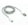 White Braided USB Cable Rapid Charger Sync Power Wire Data Cord for Verizon LG Stylo 2 V - Verizon LG Transpyre - Verizon LG V10 - Verizon Microsoft Lumia 735 - Verizon Motorola Droid 3 view 4