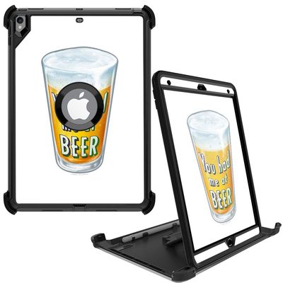 MightySkins Skin Compatible with OtterBox Defender Apple iPad Pro 10.5"(2017) - Beer Lover | Protective, Durable, and Unique Vinyl wrap Cover | Easy to Apply, Remove | Made in The USA