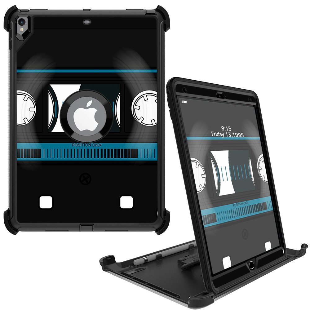 MightySkins Skin Compatible with OtterBox Defender Apple iPad Pro 10.5"(2017) - Cassette Tape | Protective, Durable, and Unique Vinyl wrap Cover | Easy to Apply, Remove | Made in The USA