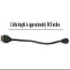 Short 1ft USB Cable Rapid Charger Sync Power Wire Cord for Verizon Samsung Galaxy J1 - Verizon Samsung Galaxy J3 - Verizon Samsung Galaxy J3 Mission Eclipse - Verizon Samsung Galaxy J3 V view 2