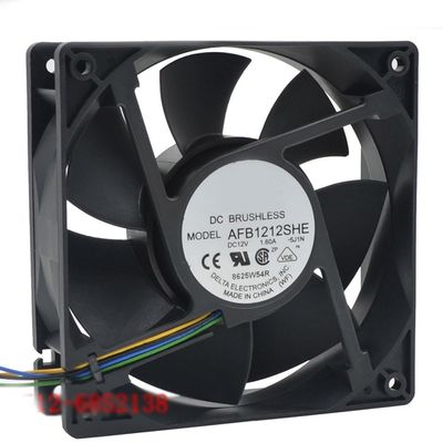 AFB1212SHE 12038 12cm 120mm 1.6A 4 Wire 4Pin PWM axial Computer CPU case Cooling Fans