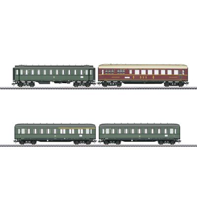 MARKLIN HO Luxury Passengers DB Express SCHNELLZUG WAGENSET 43279, Coachs Cars W/Finely INTERIORS Details