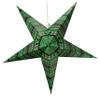 Spika Green Paper Star Lantern with 12 Foot Power Cord Included view 1